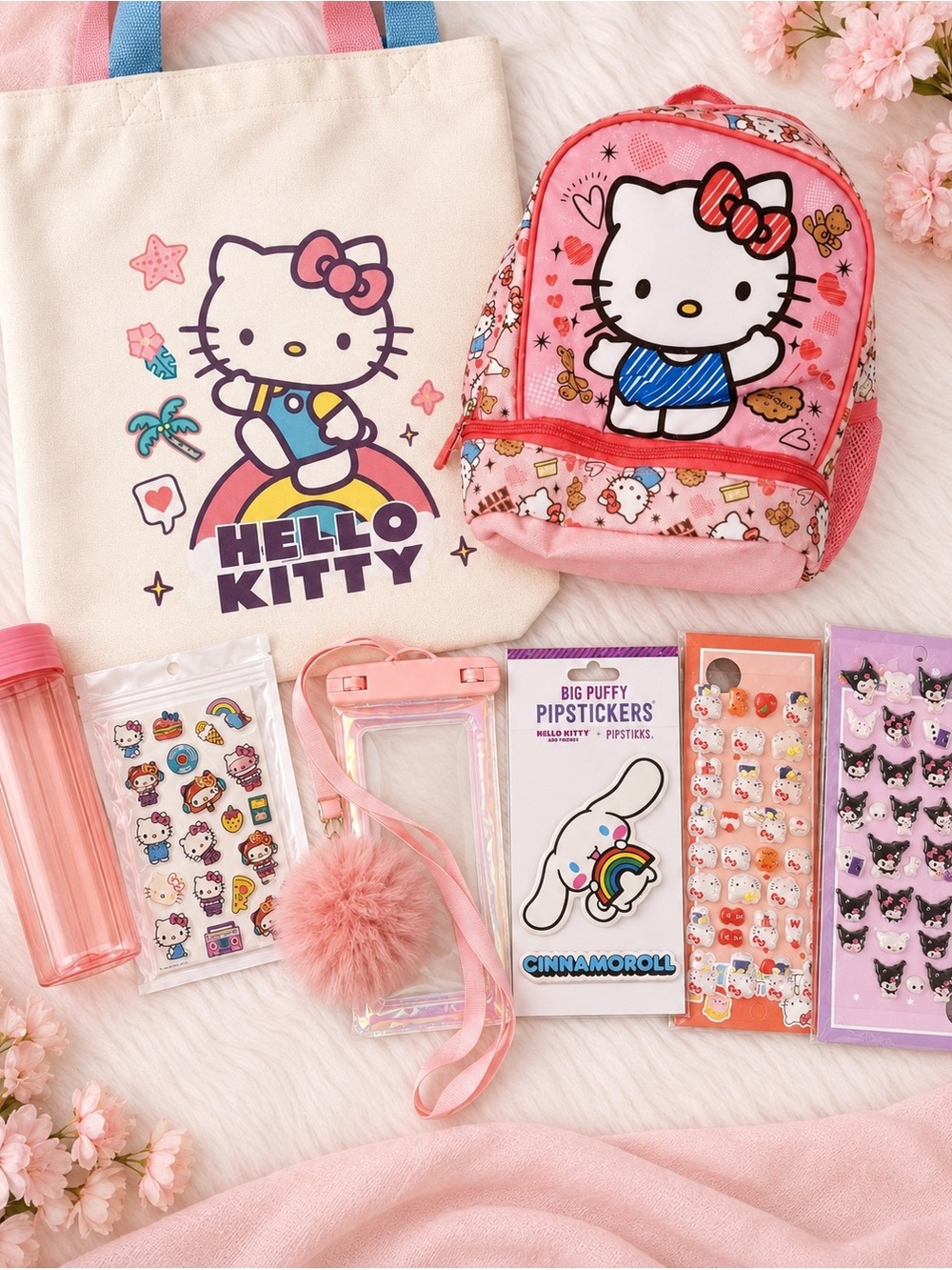 Hello Kitty Pink Kids lunch bag and Tote Gift Set